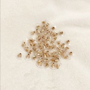 50 pieces of earring backing plastic brand new